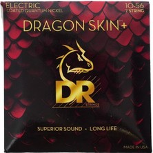 DR Dragon Skin+ DEQ7-10 Coated 7 Telli Elektro Gitar Teli