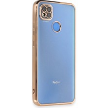 Alem Xiaomi Redmi 9c Kılıf Razer Lensli Silikon - Gold