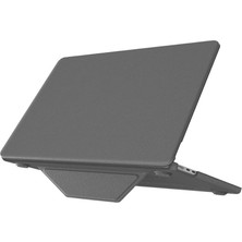 Alem Macbook Air 15 2024 Macbook Deri Kapak - Gri