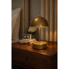 Akyz Aydınlatma Mantar Model Pilli Aç-Kapa Tuşlu Masa Lambası Proje Salon Yatak Odası Kafe Abajur