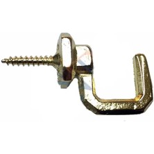 Alem Vidalı Kanca, Askı Büyük - 15X23MM, Sarı - 100 Adet