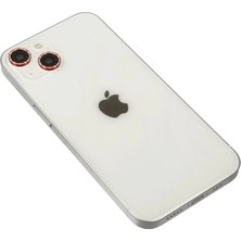 Alem Iphone 14 Diamond Kamera Lens - Kırmızı