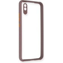 Alem Xiaomi Redmi 9A Kılıf Miami Şeffaf Silikon - Açık Mor