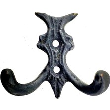 Alem Antika Tarz Dekoratif Pirinç Koç Çiftli Askı - 50X55MM, Oksit