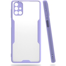 Alem Samsung Galaxy M51 Kılıf Platin Silikon - Lila