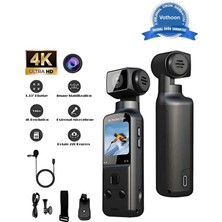 Alem 4K Ultra Hd 270° Döndürülebilir Su Geçirmez Wifi Vlog Spor ve Aksiyon Kamerası