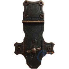 Alem Dekoratif Anahtarlı Sandık Askısı - 40X65MM, Oksit, 100 Adet