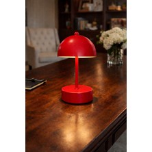 Akyz Aydınlatma Mantar Model Pilli Aç-Kapa Tuşlu Masa Lambası Proje Salon Yatak Odası Kafe Abajur