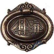 Alem Dekoratif Zamak Sarkaç - Büyük, Kulp, Eskitme, 1 Adet