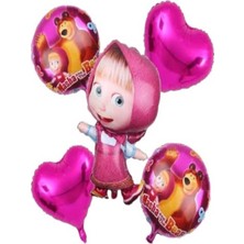 Genel Tedarik Maşa Masha Folyo Balon Seti