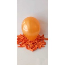 Ambalaj ve Parti Dünyası Turuncu Metalik Balon 10LU