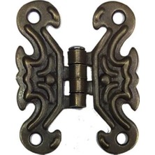 Marsilyan Dekoratif Sac Kelebek Menteşe - Küçük, Antik, 100 Adet