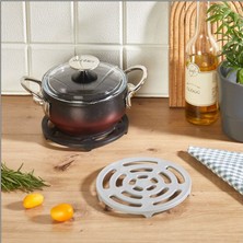 Die Grup Isıya Dayanıklı Plastik Yuvarlak Nihale Tencere Tava Çaydanlık  Altlığı DIERSTP-32456