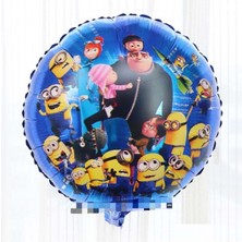 Minyon Minions Temalı Yuvarlak Folyo Balon