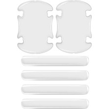 Die Grup 4 Adet Araba Kapı Kolu Koruyucu Film – 4 Adet Darbe Koruyucu Şerit Bant Seti DIERSTP-32456