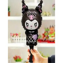 2li Set 16 Inç Mini Ekose Kuromi Karakterli Folyo Balonlar