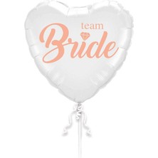 Genel Tedarik Team Bride Kalp Folyo Balon 45 cm