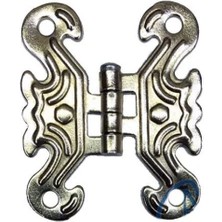 Marsilyan Dekoratif Sac Kelebek Menteşe - Küçük, Nikel, 1 Adet