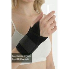 Basit El Bilek Ateli Başparmak Geçmeli Bilek Ağrısı Üstün Sabitleme Stabilizasyon Sağ Sol Uyumlu