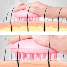 Die Grup Şampuan Hazneli Silikon Duş Fırçası - Saç Yıkama Masaj Aleti DIERSTP-32456