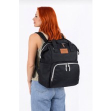 Bambus Home Termal Gözlü Anne Bebek Bakım Çantası Biberon Gözlü Bebek Arabasına Takılabilen Anne Çantası