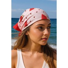 Karpuz Desen %100 Pamuk Fular Bandana
