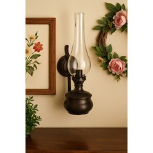 Alondan Aydınlatma Siyah Gaz Lambası Aplik