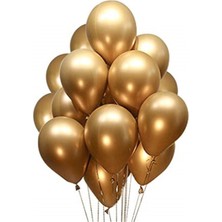 Gold Renk Krom Balon 5 Adet