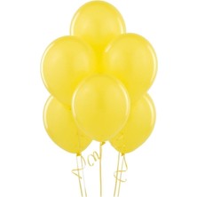 Minika Party Store 10'lu Metalik Sarı Balon