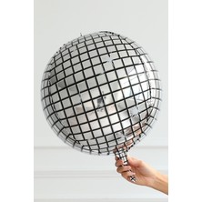 Disko Topu Folyo Balon Gümüş 55 cm