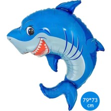 ZEAP Gülen Köpek Balığı Folyo Balon 79X73 cm