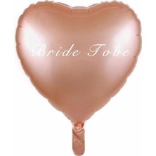 Bkmc 18 Inc Kalp Bride To Be Rose Gold Renk Folyo Balon