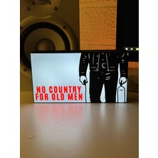 Gişe Arts Masa Lambası - Ihtiyarlara Yer Yok (No Country For Old Men) Adaptörlü Dekoratif & Hediyelik Lamba