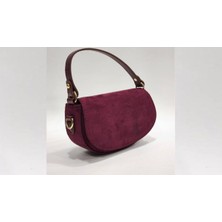 Aysamood Kadın Süet El ve Omuz Baget Çanta