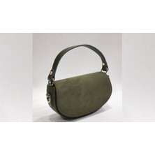 Aysamood Kadın Süet El ve Omuz Baget Çanta