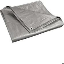 PERBRANDA Çadır Brandası – 4 Metre Boy Ultra Kalın, Su Geçirmez, Yırtılmaz, Dayanıklı Gri Renk