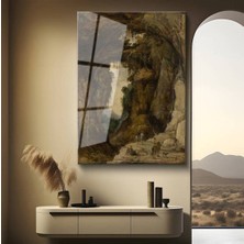 Limitless Design Joseph Wright Mağara Manzarası Cam Tablo Dijital Baskı Duvar Tablosu Dekor Tablo