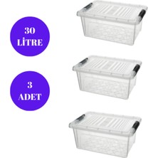Loremp 30 Litre Saklama Kutusu 3 Adet