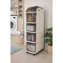 Loremp 5 Kapaklı Tekerlekli Ev Ofis Banyo Yatak Odası Düzenleyici Depolama