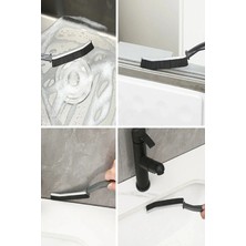 Nuveden Ieg™ Ince Kıl Temizlik Fırçası Banyo Mutfak Pencere Oluk Klozet Kenarı Kavisli Detay Temizle