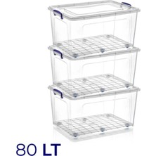Loremp 80 Litre Saklama Kutusu Düzenleyici 3 Adet