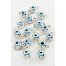 Nuveden Ieg™ Nazar Çift Kulplu Mineli Bileklik ve Kolye Ucu Aparatı 1 Adet