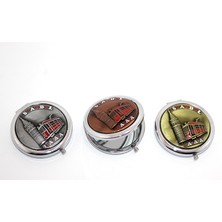 Nuveden Ieg™ Metal Istanbul Temalı Kabartmalı El Aynası