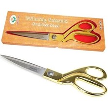 Nuveden Ieg™ Profesyonel Terzi Makası - Altın Saplı Makas Büyük Boy