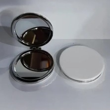 Nuveden Ieg™ Beyaz Yuvarlak Büyüteçli Cep Aynası