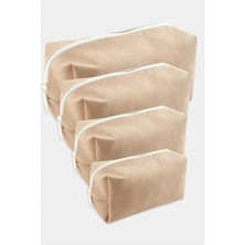 Nuveden Ieg™ 4 Adet El Tutmalı Makyaj Çantası