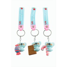 Nuveden Ieg™ Ayıcık Şeker Silikon Anahtarlık