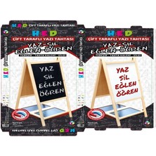 Nuveden Ieg™ Yazı Tahtası Çift Taraflı Ayaklı Mıknatıslı Yazı Tahtası Seti 110 x 60