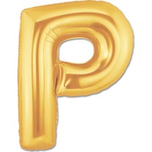Nuveden Ieg™ P Harf Folyo Balon Altın Renk 40 Inç