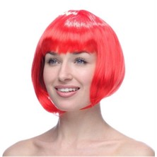 Nuveden Ieg™ Kırmızı Peruk Saç